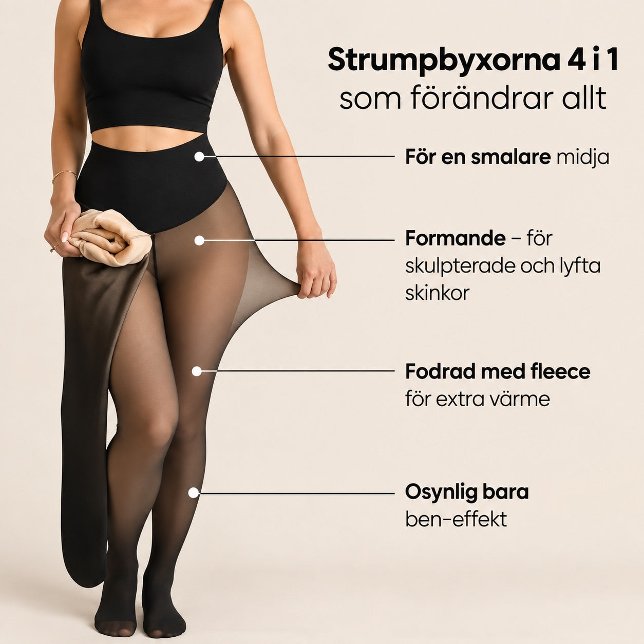 Duralíe™ - Fleecefodrade Strumpbyxor